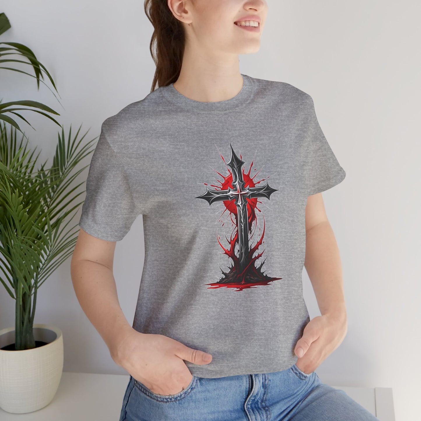 Sanguine Salvation Edgy Christian Unisex Short Sleeve Tee
