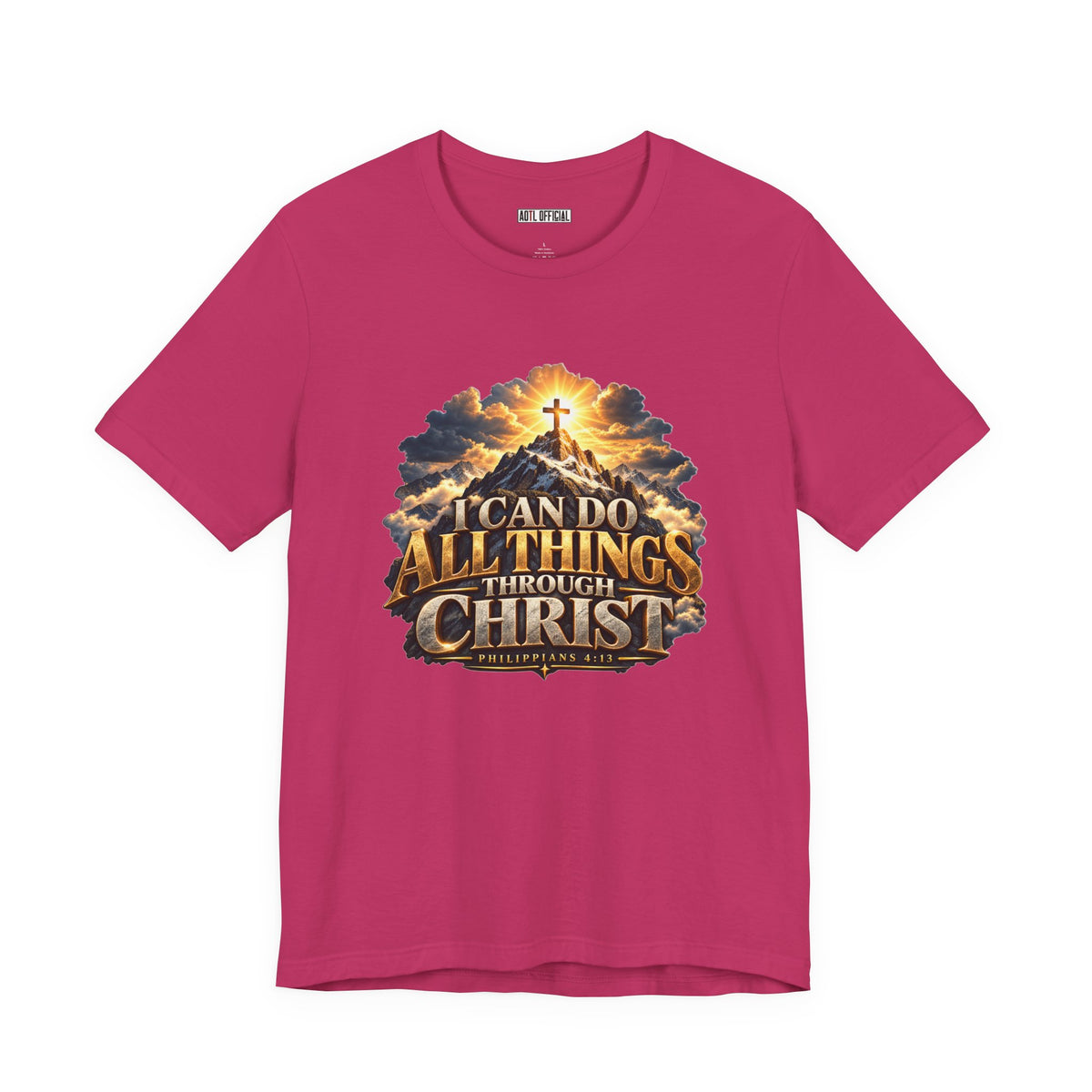 I Can Do All Things Through Christ – Philippians 4:13 Mountain Christian T-shirt