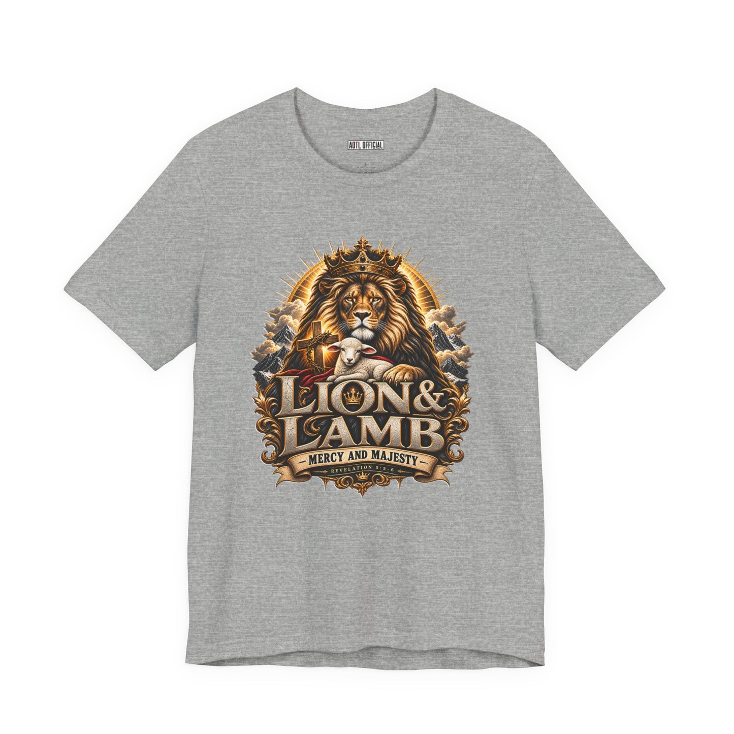 Lion & Lamb – Mercy and Majesty Christian T-shirt