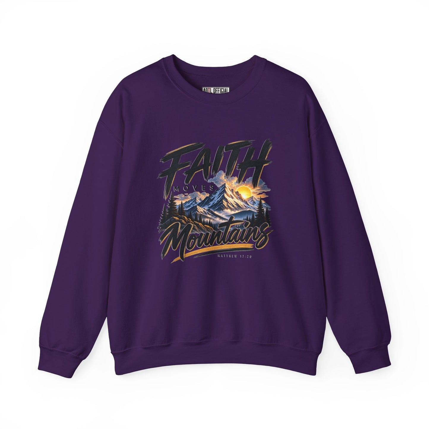 Faith Moves Mountains Christian  Sweatshirt