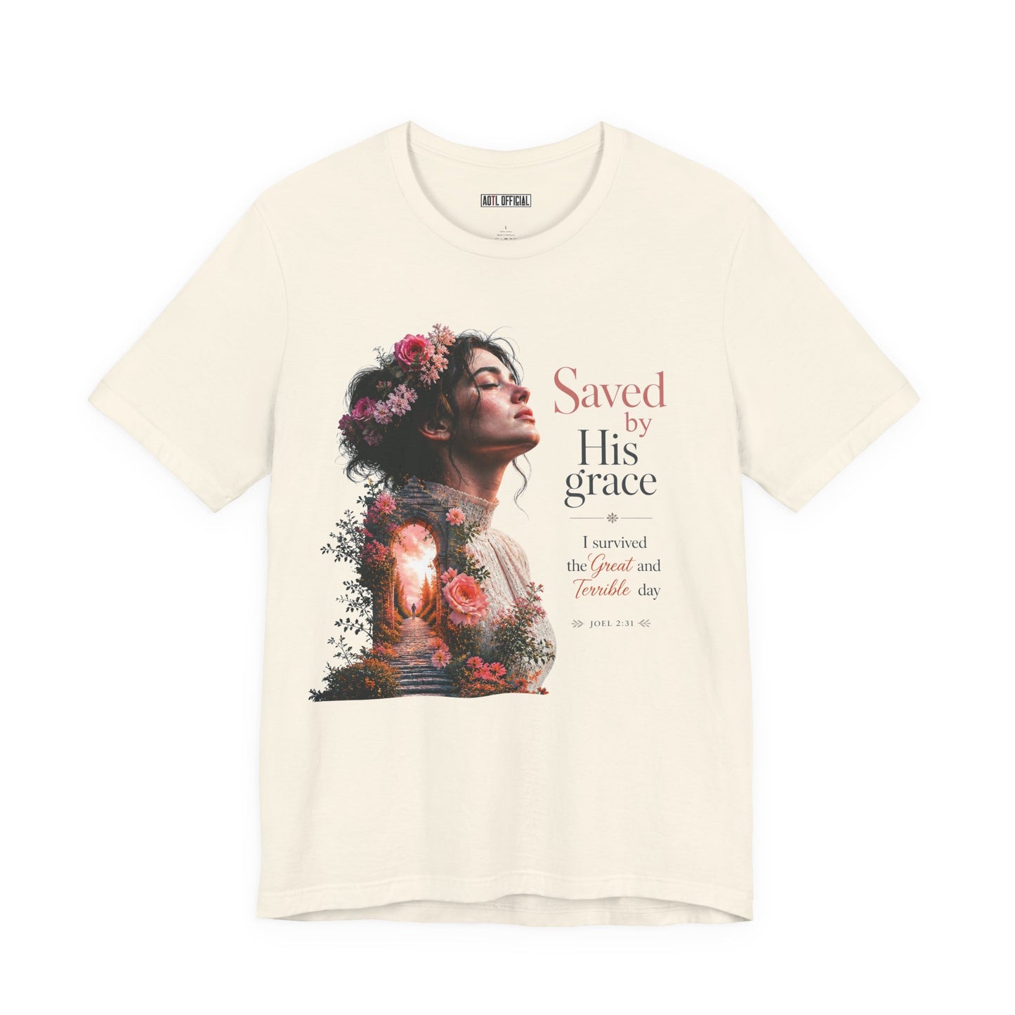Pathway of Grace – I Survived the Great and Terrible Day (Joel 2:31) Unisex Short Sleeve Tee