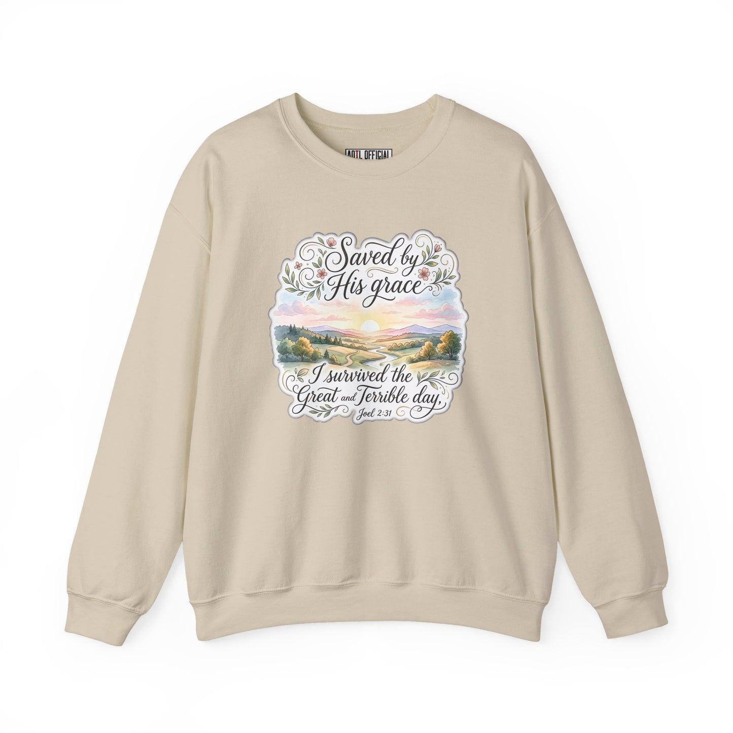 Grace Beyond the Horizon – I Survived the Great and Terrible Day (Joel 2:31) Christian Sweatshirt