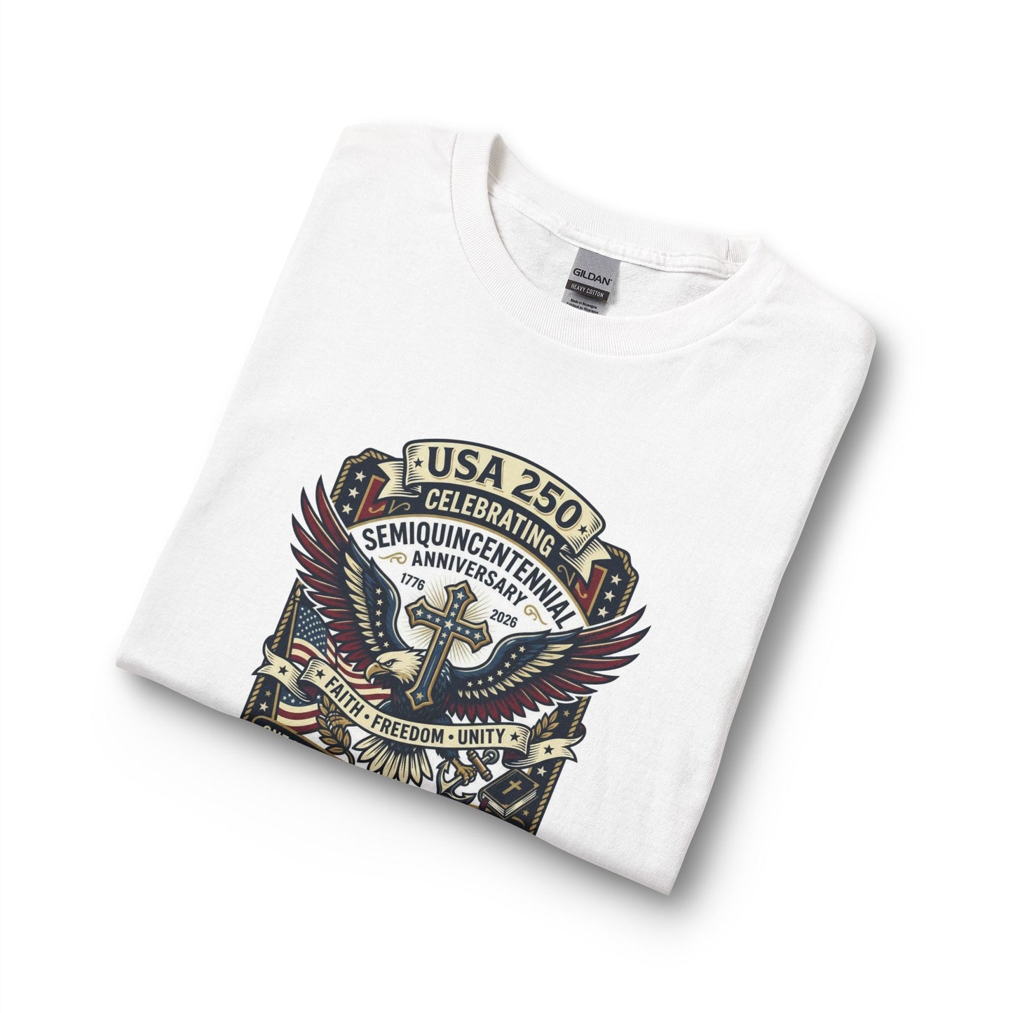 250 year Anniversary One Nation Under God V2  Christian Long Sleeve Shirt