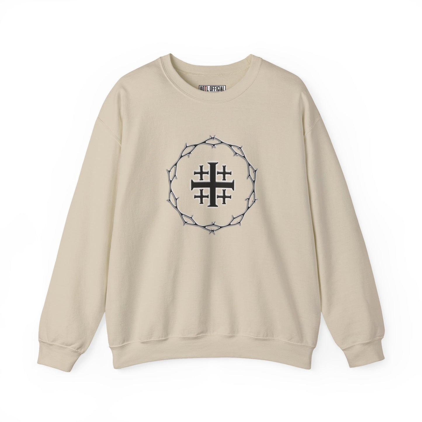 Circle of Thorns & Jerusalem Cross Unisex Heavy Blend™ Crewneck Sweatshirt
