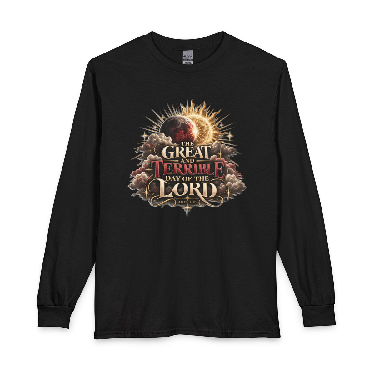 The Great and Terrible Day — Joel 2:31 Christian Long Sleeve Shirt