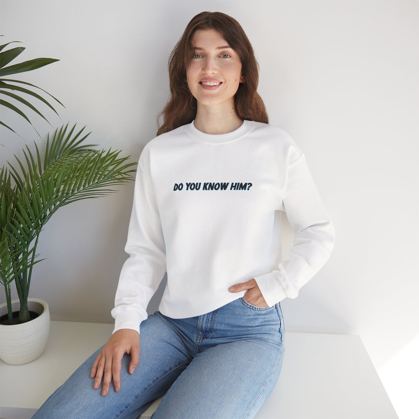Do You Know Him / The Original Rockstar Christian Unisex Heavy Blend™ Crewneck Sweatshirt