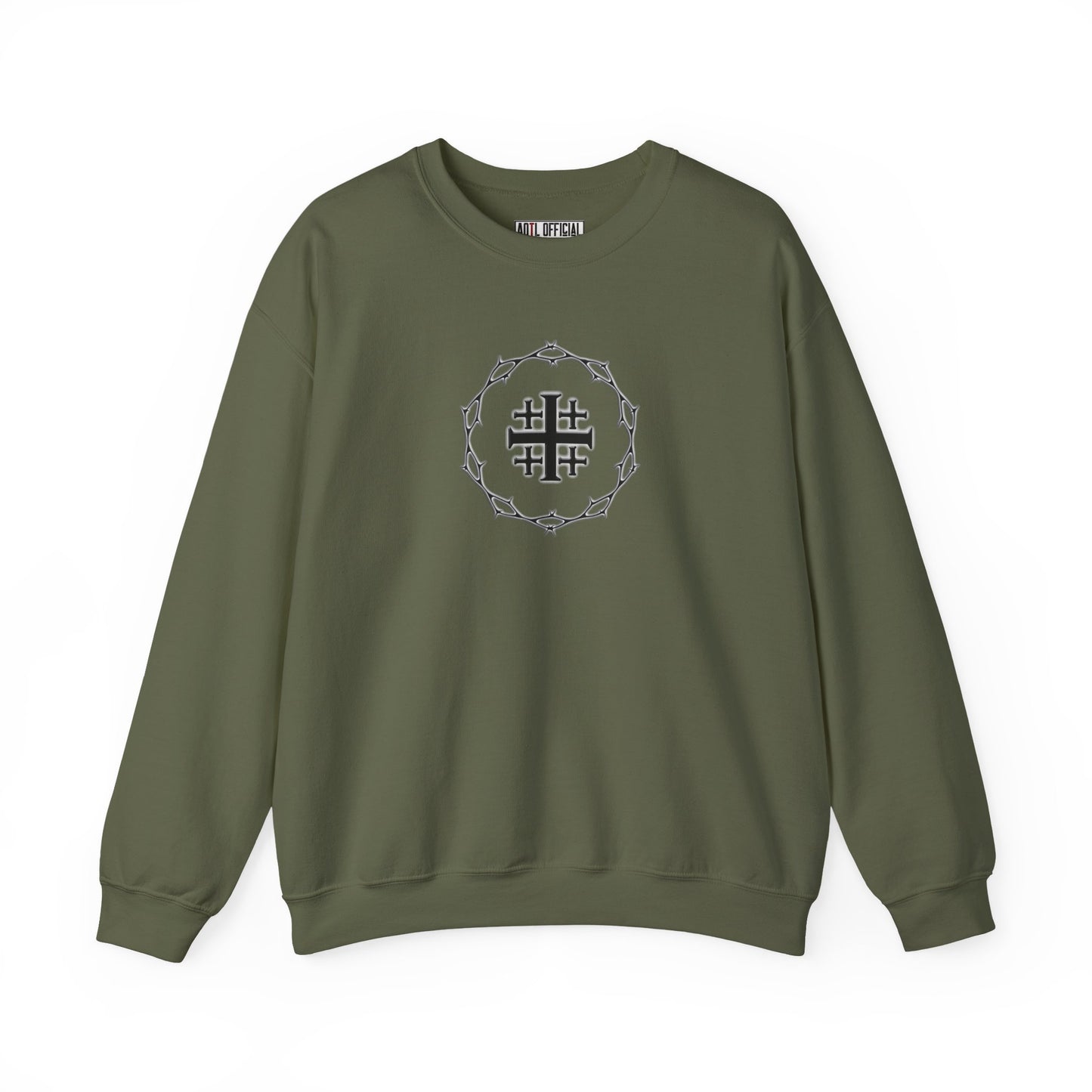 Circle of Thorns & Jerusalem Cross Unisex Heavy Blend™ Crewneck Sweatshirt