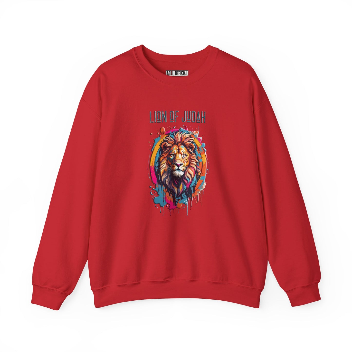 Graffiti Drip Lion of Judah  Unisex Heavy Blend™ Crewneck Sweatshirt