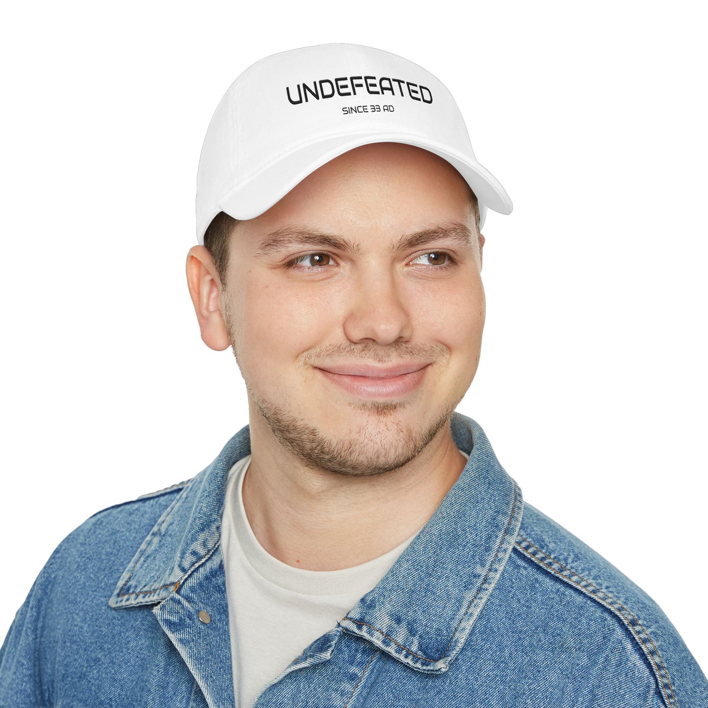 Undefeated Since 33 AD Christian Baseball Cap