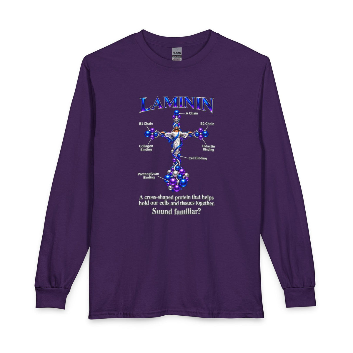 LAMININ Cross Design –  Christian Long Sleeve Shirt