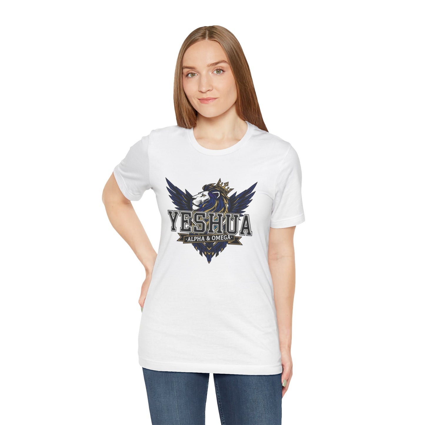 Yeshua: Lion of Judah Reigns Unisex Short Sleeve Tee