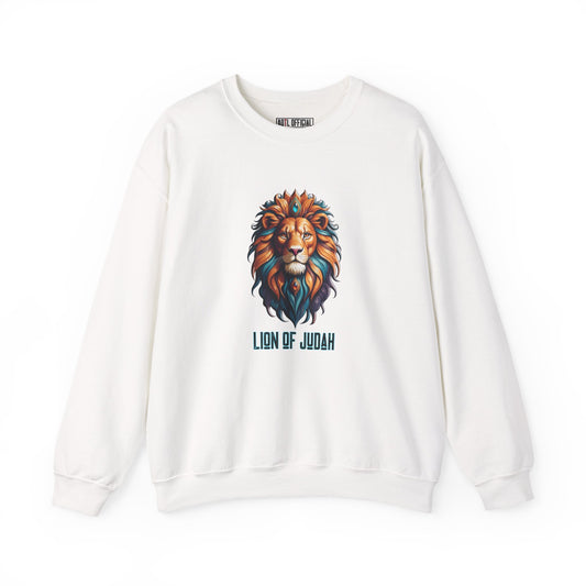 Majestic Savior  Lion of Judah  Unisex Heavy Blend™ Crewneck Sweatshirt