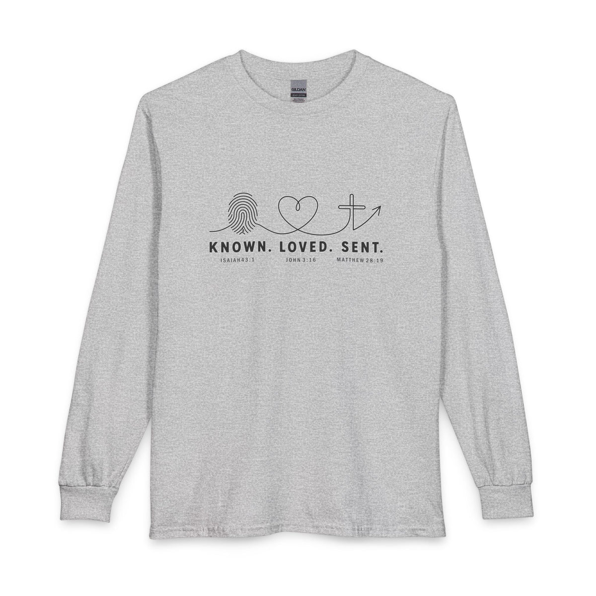 Known. Loved. Sent. Christian Long Sleeve Shirt