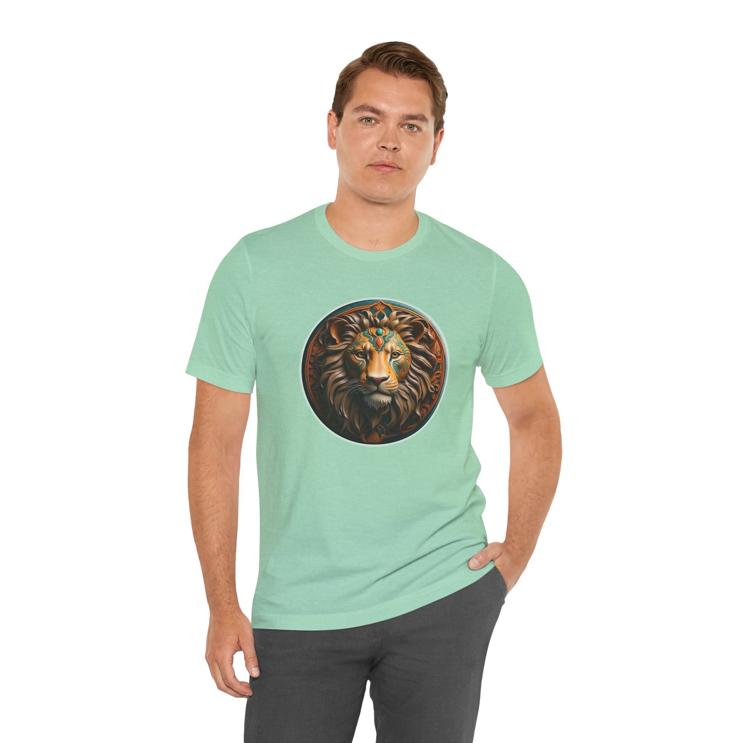 Majestic Redeemer  Lion of Judah Christian Unisex Short Sleeve Tee