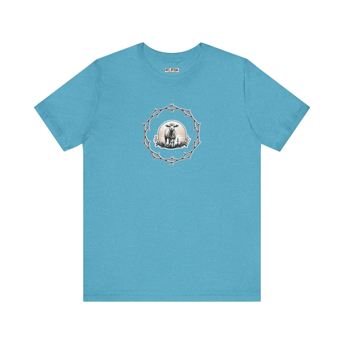 Circle of Thorns & Sacrificial Lamb Unisex  Short Sleeve Tee