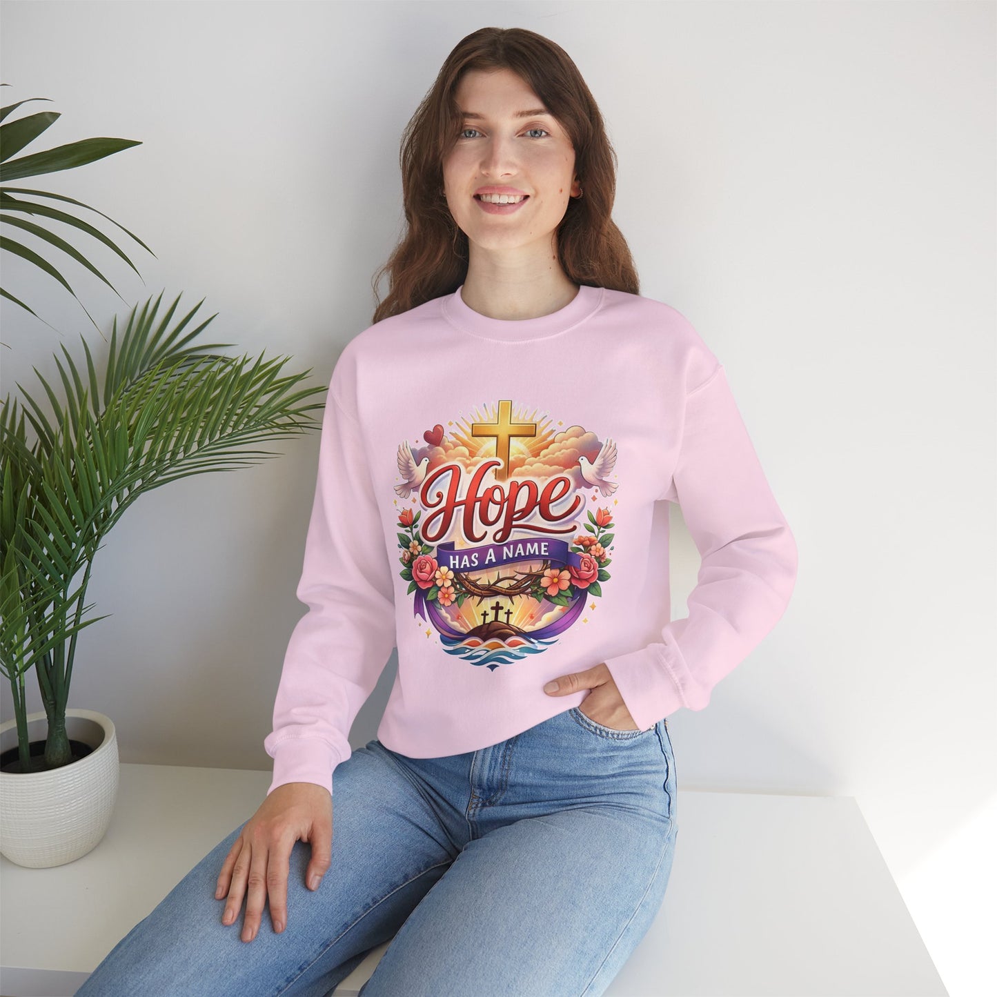 Hope Has A Name Nature Edition Unisex Heavy Blend™ Crewneck Sweatshirt