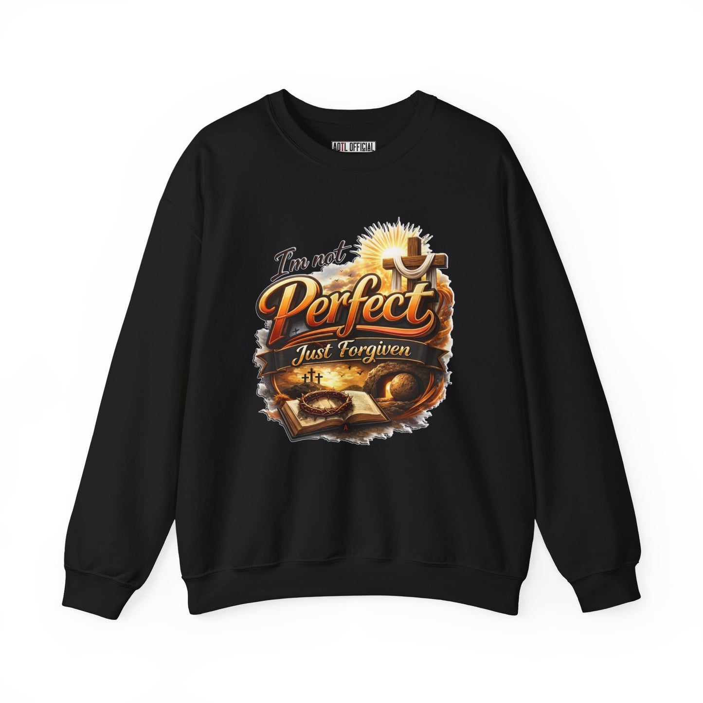 I'm Not Perfect, Just Forgiven  Version 2 Unisex Heavy Blend™ Crewneck Sweatshirt