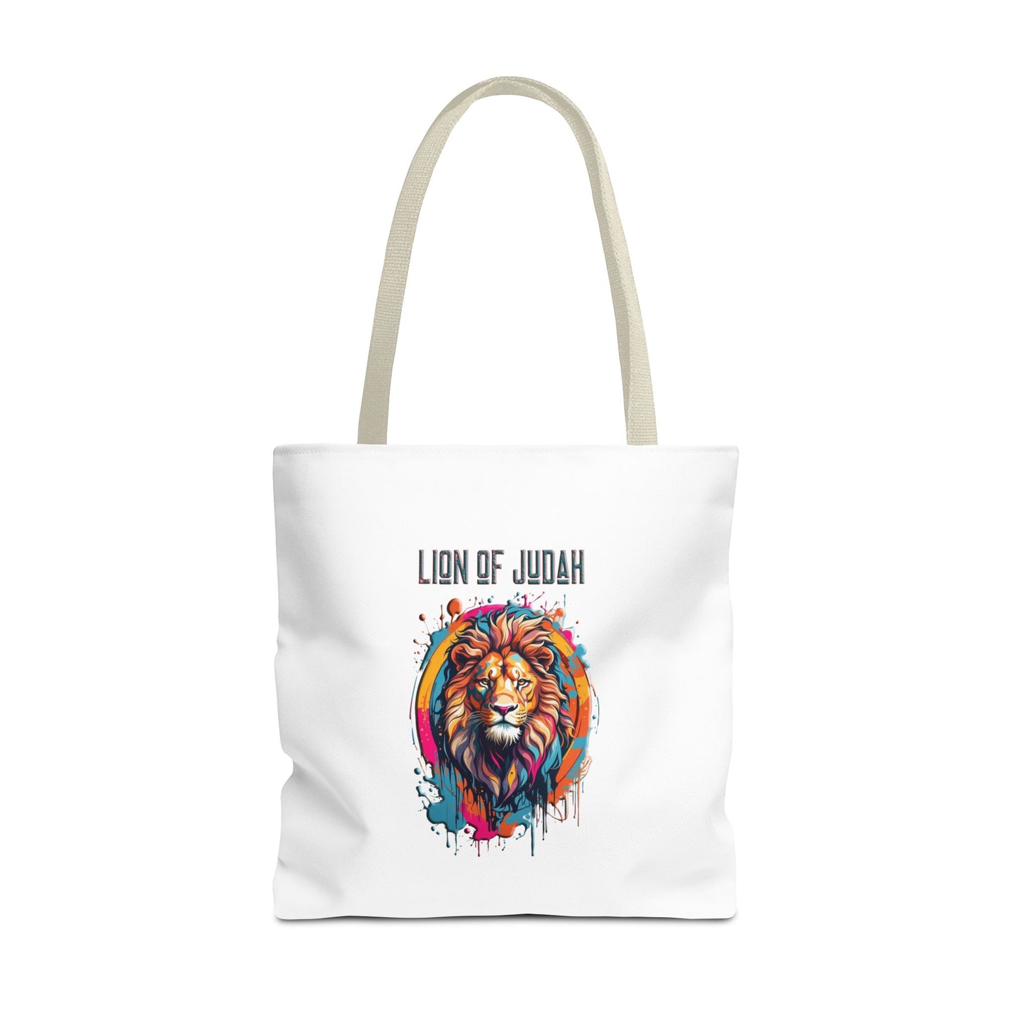 Graffiti Drip Lion Of Judah Christian Tote bag