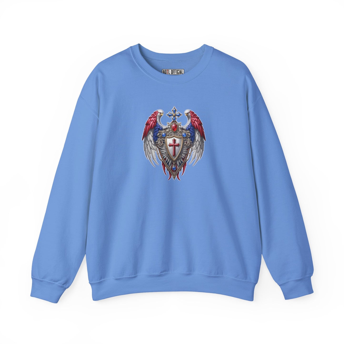 Winged Guardians of Faith Unisex Heavy Blend™ Crewneck Sweatshirt