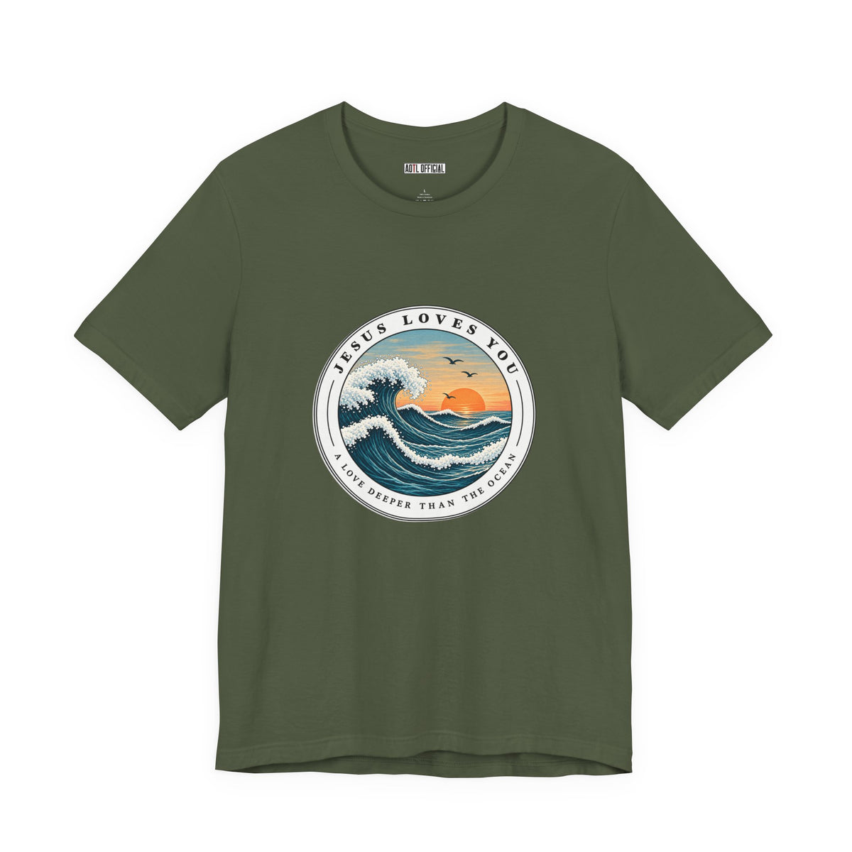 Jesus Loves You — A Love Deeper Than the Ocean Christian T-shirt