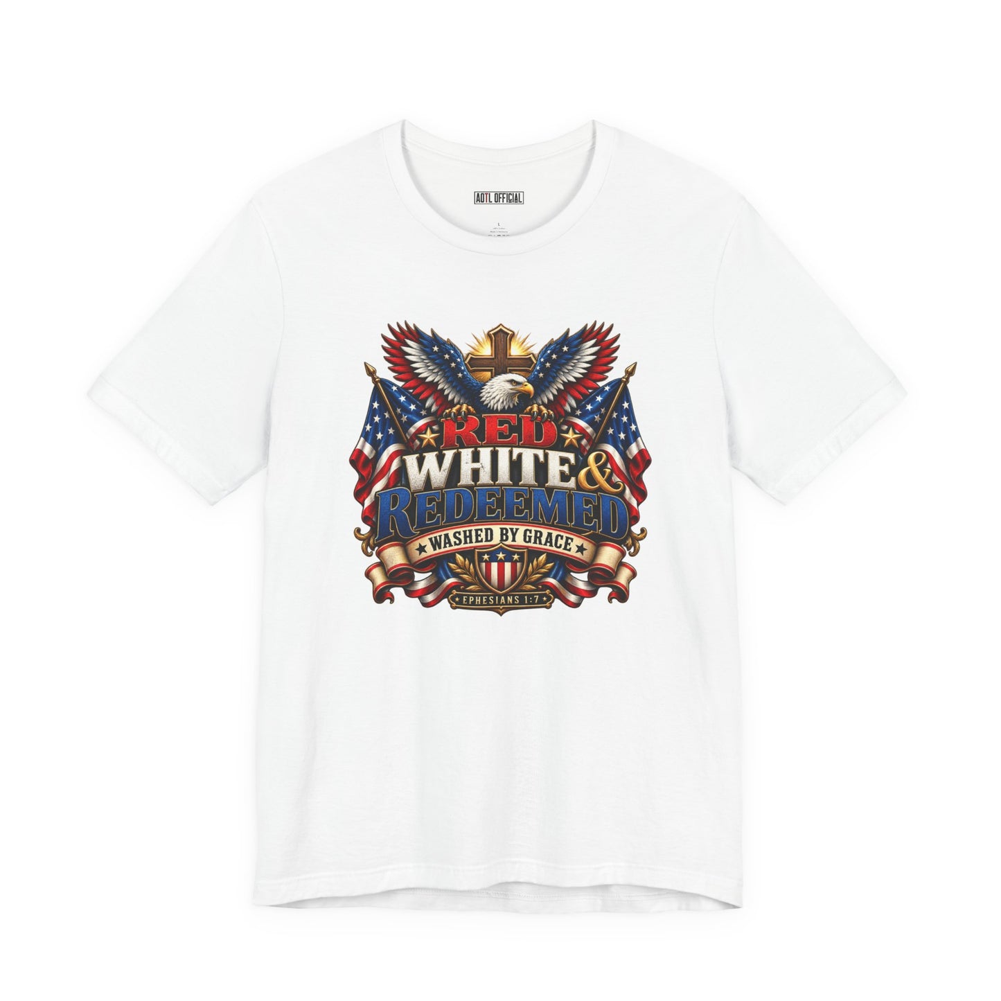 Red, White & Redeemed Christian T-shirt