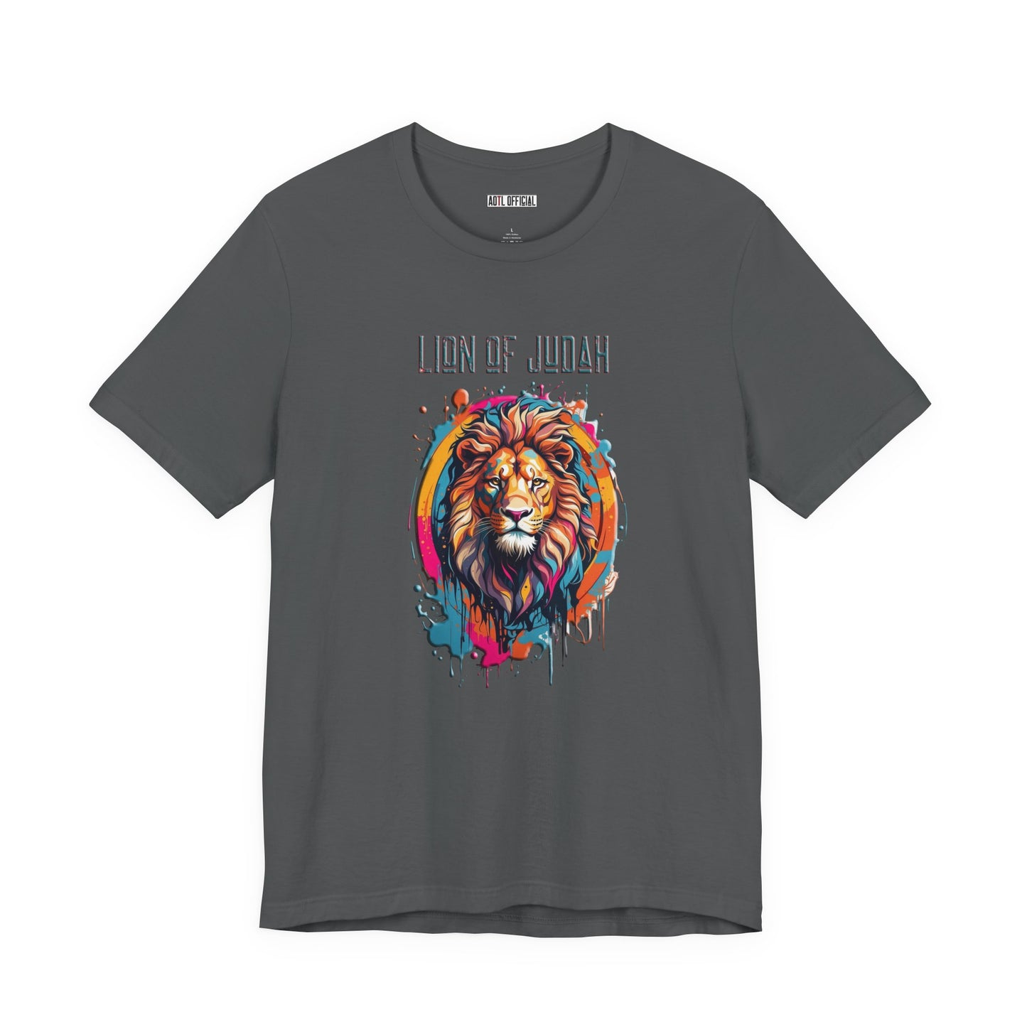 Lion Of Judah Graffiti Drip Edition Christian Unisex Short Sleeve Tee