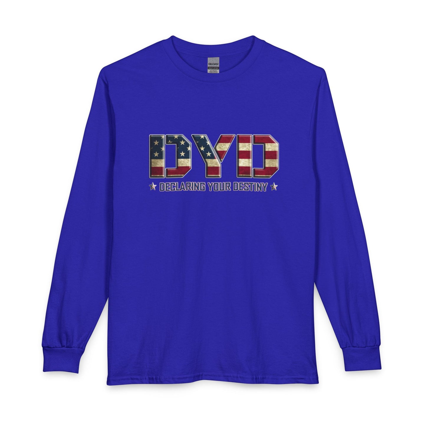 Declaring Your Destiny USA logo Christian Long Sleeve Shirt