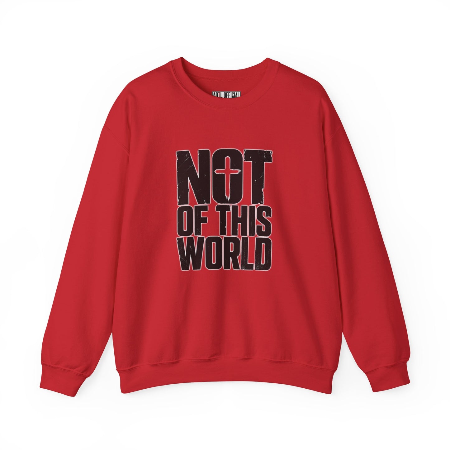 Not Of This World Black Text Christian Sweatshirt