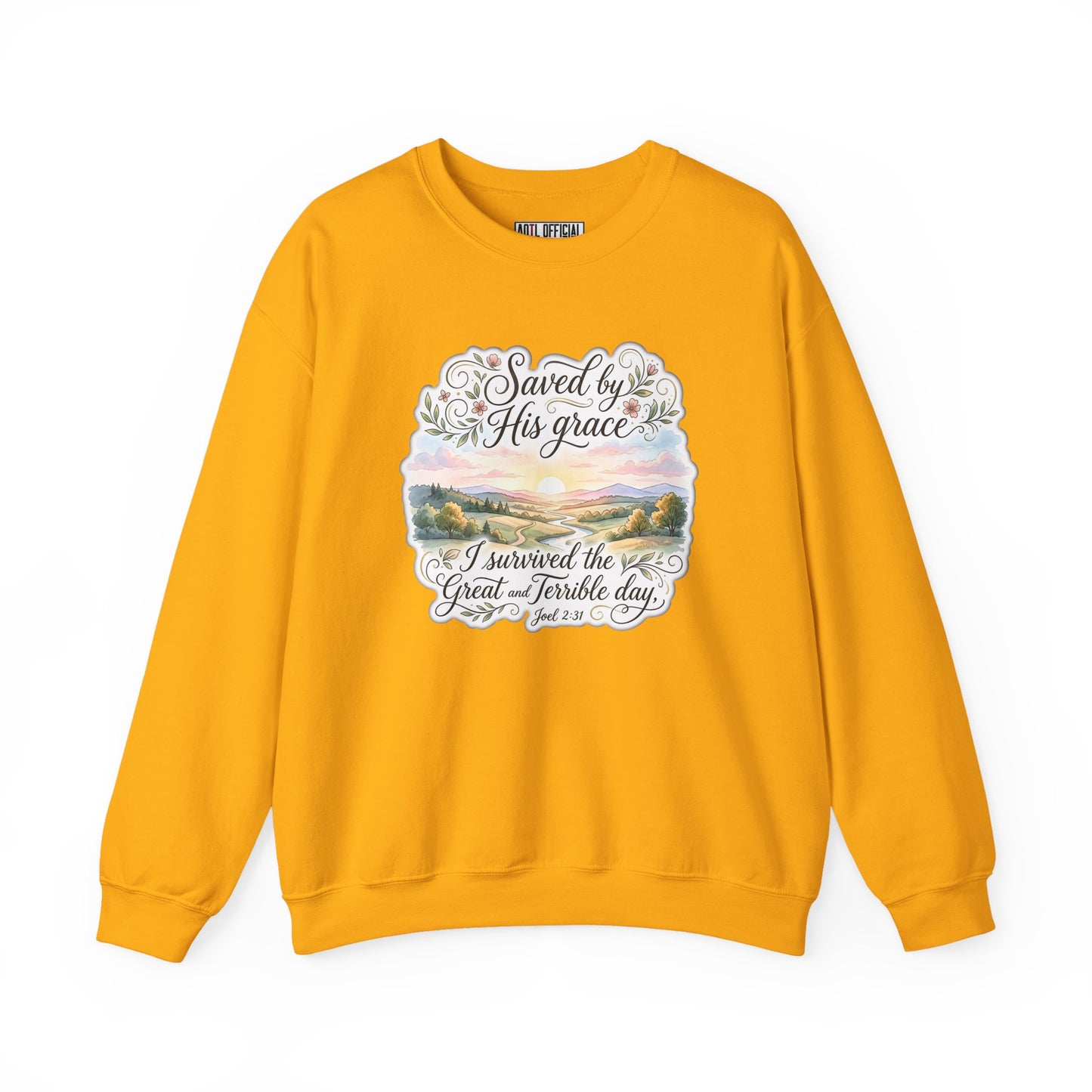 Grace Beyond the Horizon – I Survived the Great and Terrible Day (Joel 2:31) Christian Sweatshirt