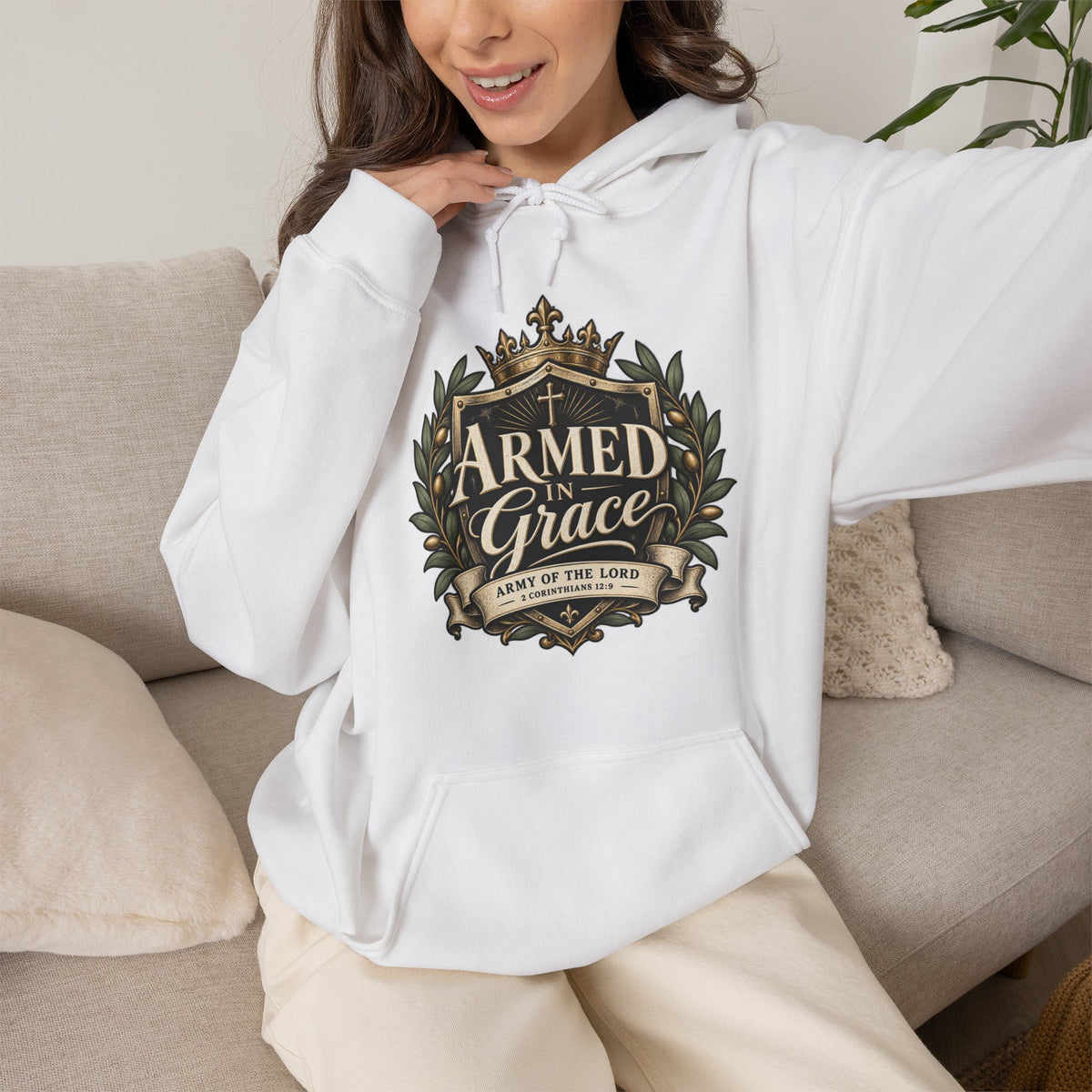 Army of the Lord — Armed in Grace Christian Hoodie