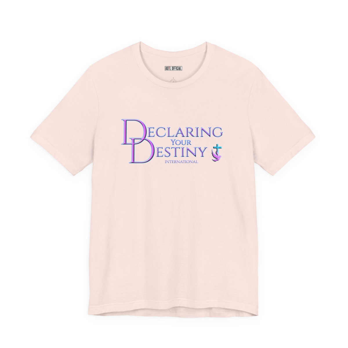 Declaring Your Destiny Lilac & Teal logo T-shirt