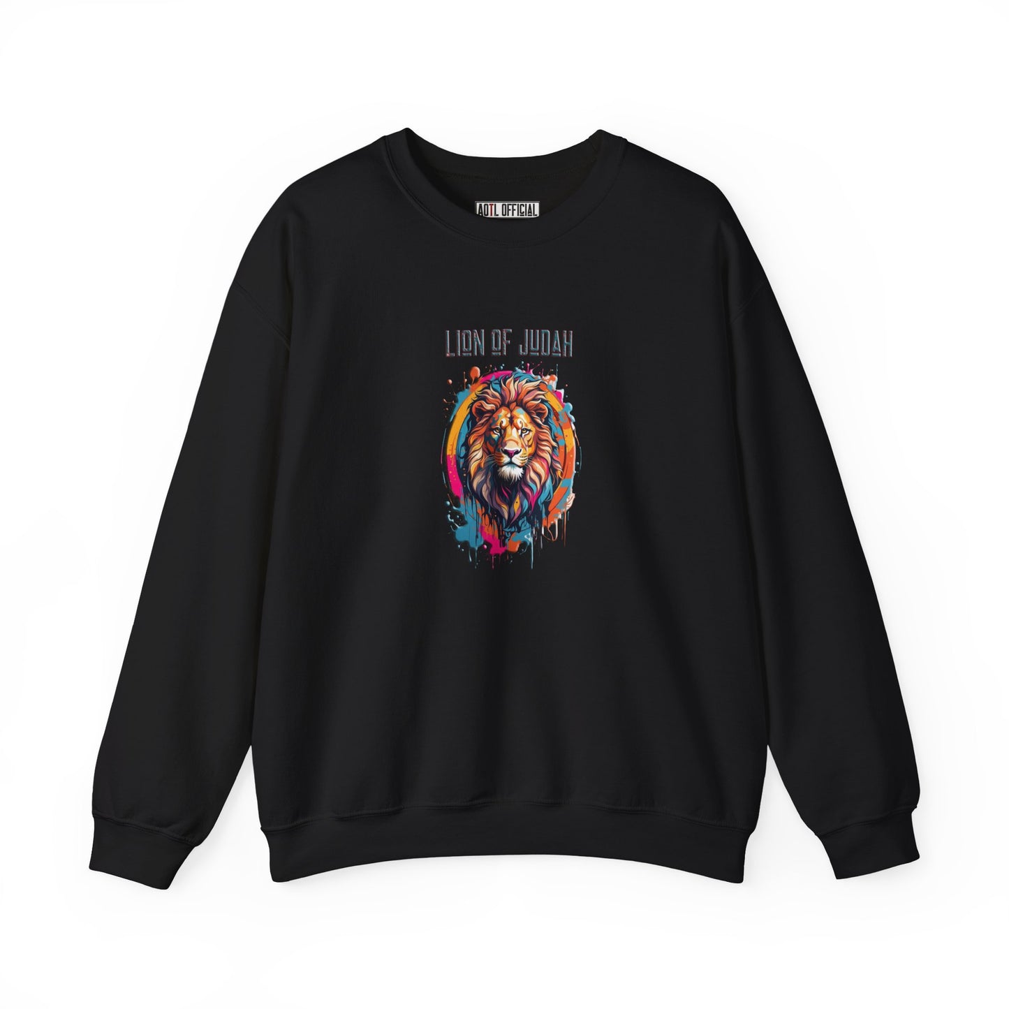 Graffiti Drip Lion of Judah  Unisex Heavy Blend™ Crewneck Sweatshirt