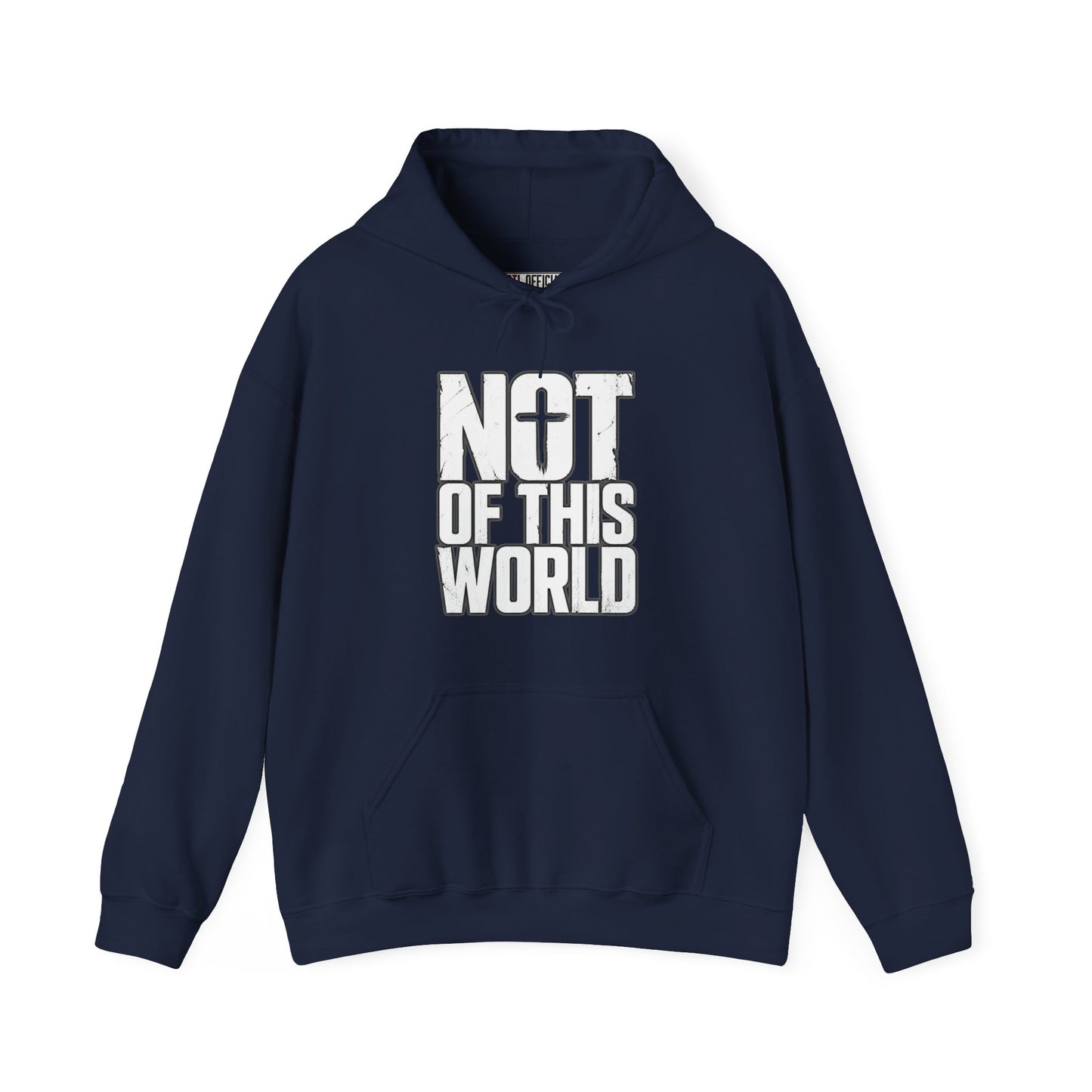 Not Of This World White Text Christian Hoodie