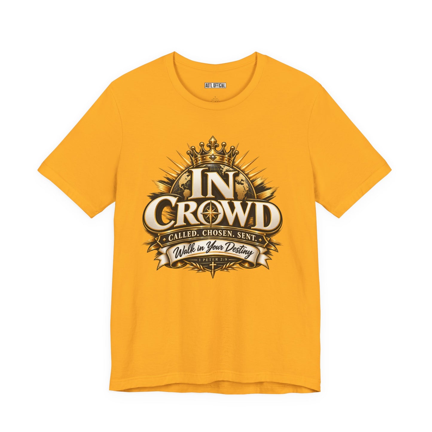 In Crowd – Called. Chosen. Sent.  Christian T-shirt