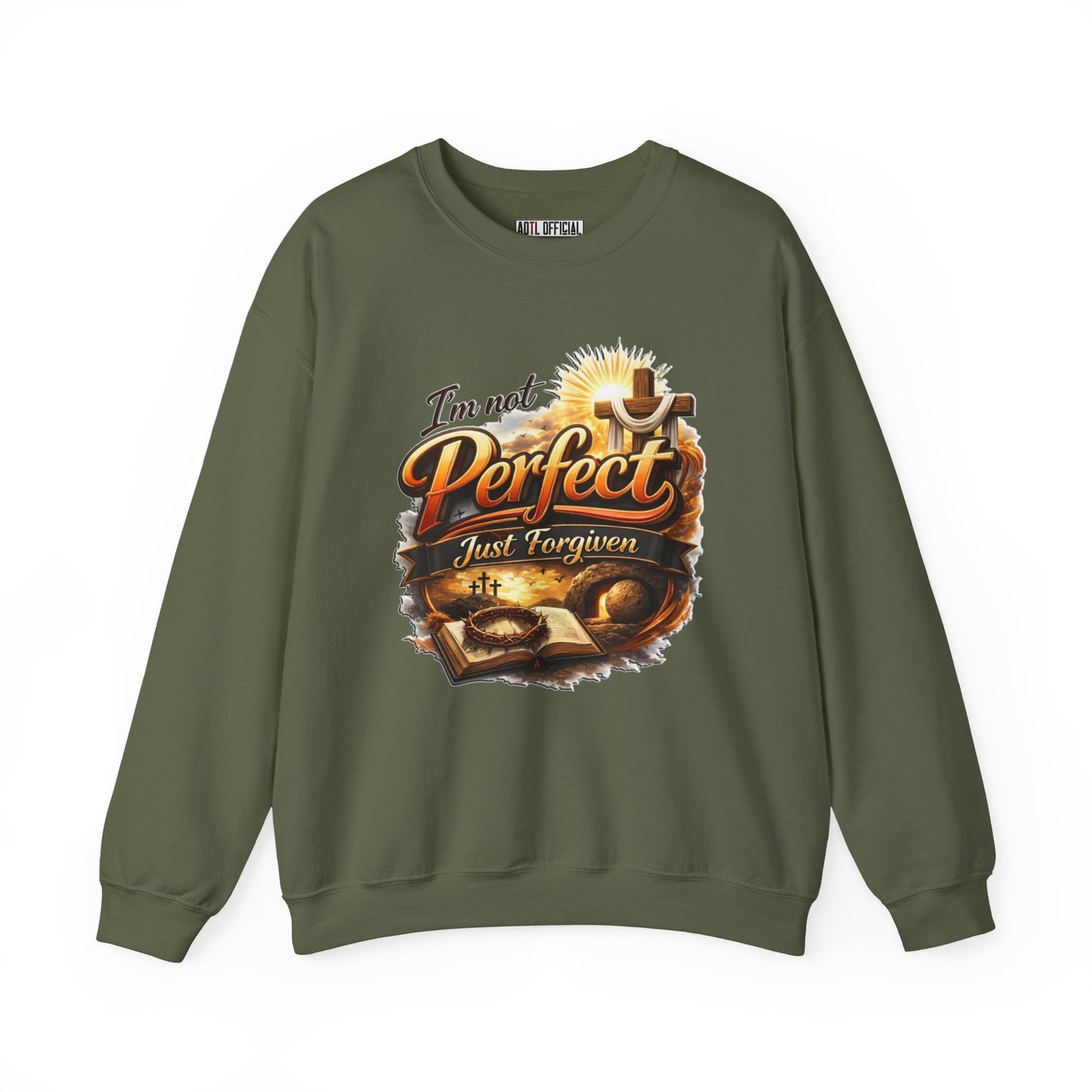 I'm Not Perfect, Just Forgiven  Version 2 Unisex Heavy Blend™ Crewneck Sweatshirt