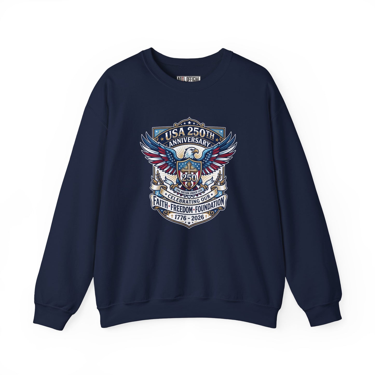 250 Years One nation Under God  Unisex Heavy Blend™ Crewneck Sweatshirt