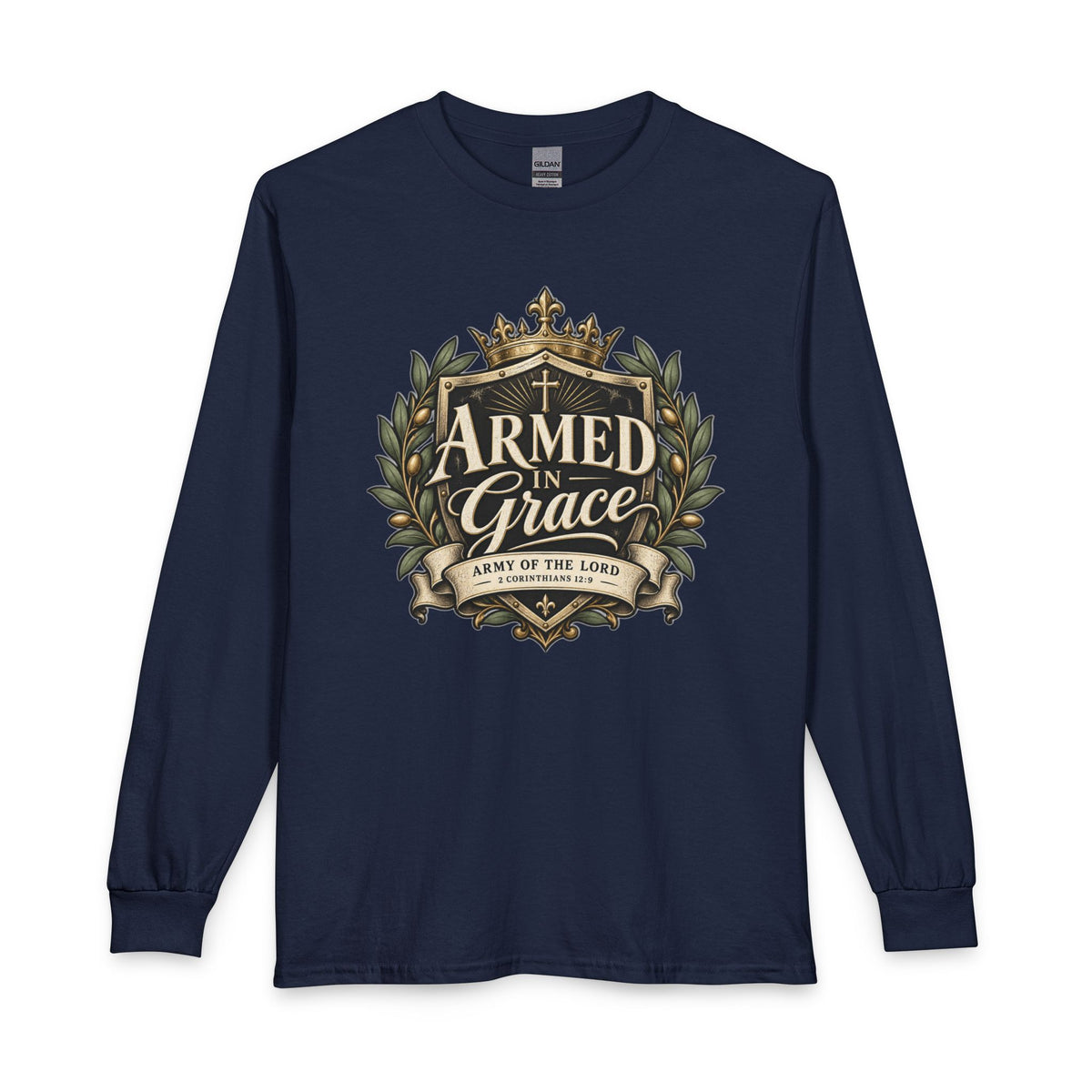 Army of the Lord — Armed in Grace Christian Long Sleeve Shirt