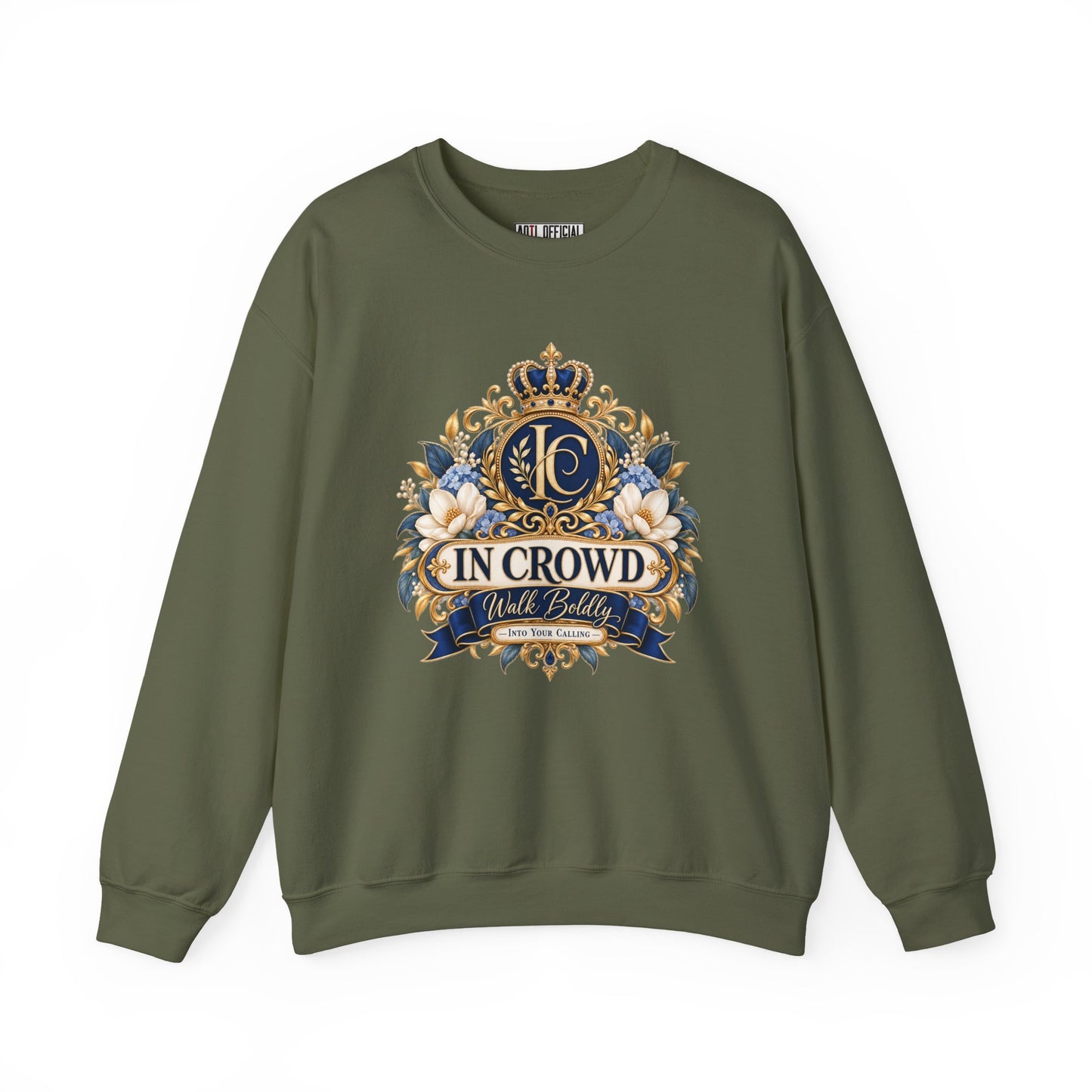 In Crowd – Walk Boldly Christian Sweatshirt