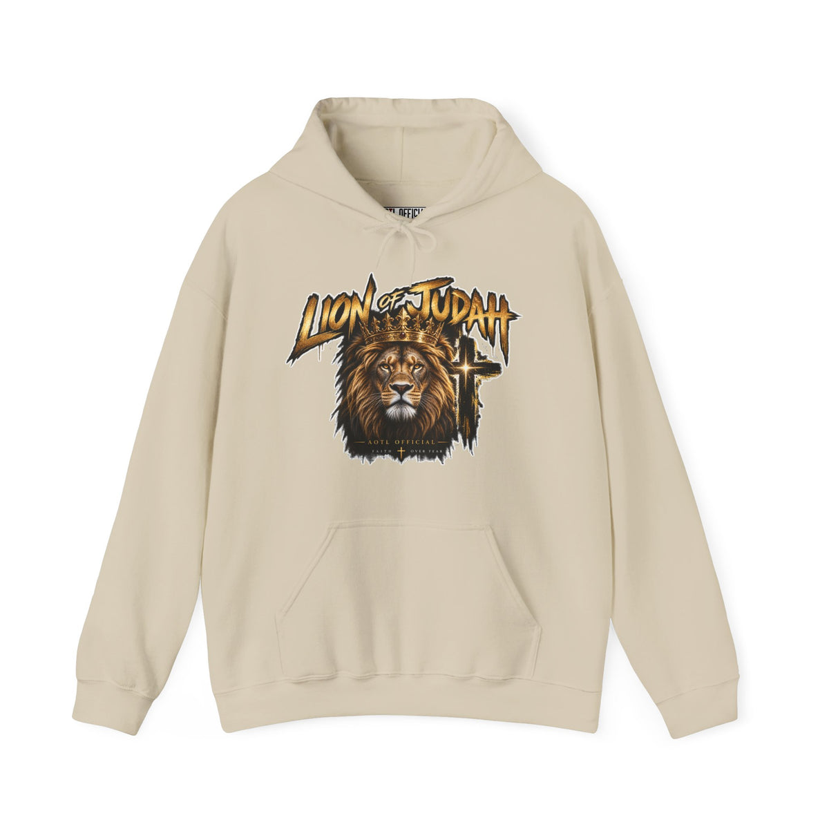 Lion of Judah — Faith Over Fear Christian Hoodie