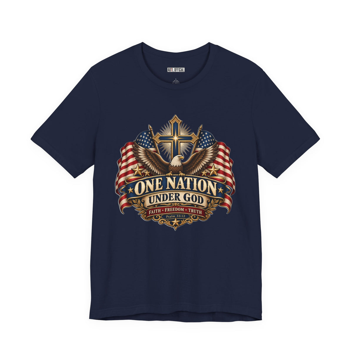 One Nation Under God — Faith, Freedom & Truth Christian T-shirt