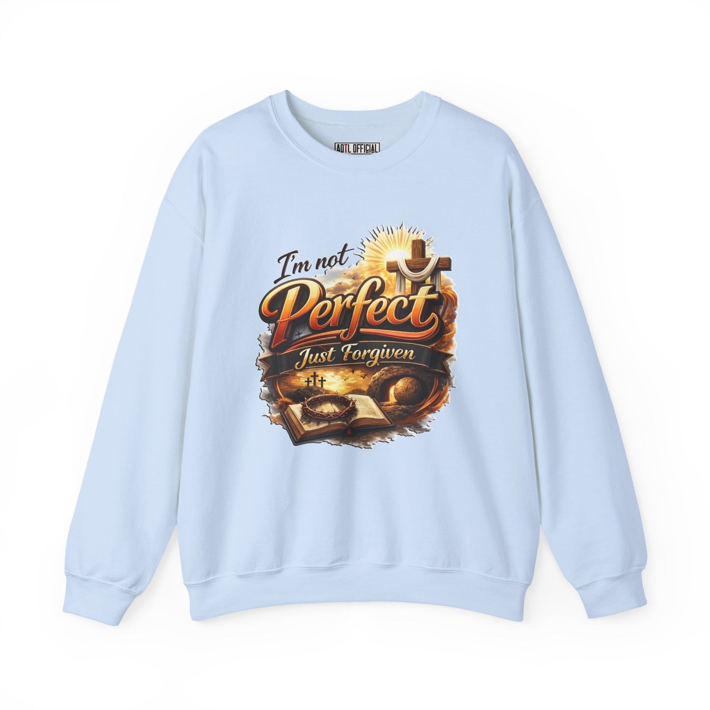 I'm Not Perfect, Just Forgiven  Version 2 Unisex Heavy Blend™ Crewneck Sweatshirt