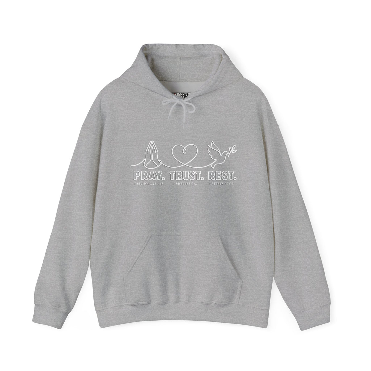 Pray. Trust. Rest. Christian Hoodie
