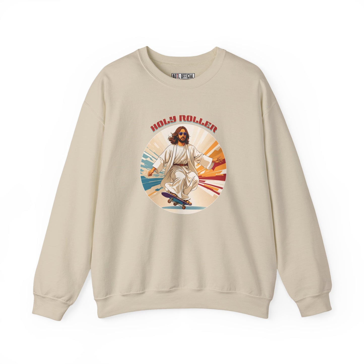 Holy Roller Jesus Unisex Heavy Blend™ Crewneck Sweatshirt