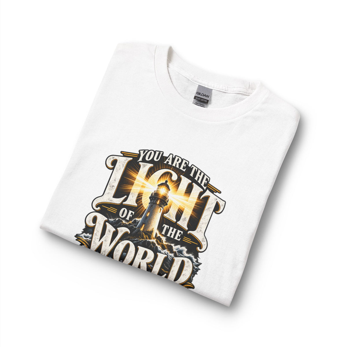 You Are the Light of the World – Matthew 5:14 Lighthouse Design Christian Long Sleeve Shirt