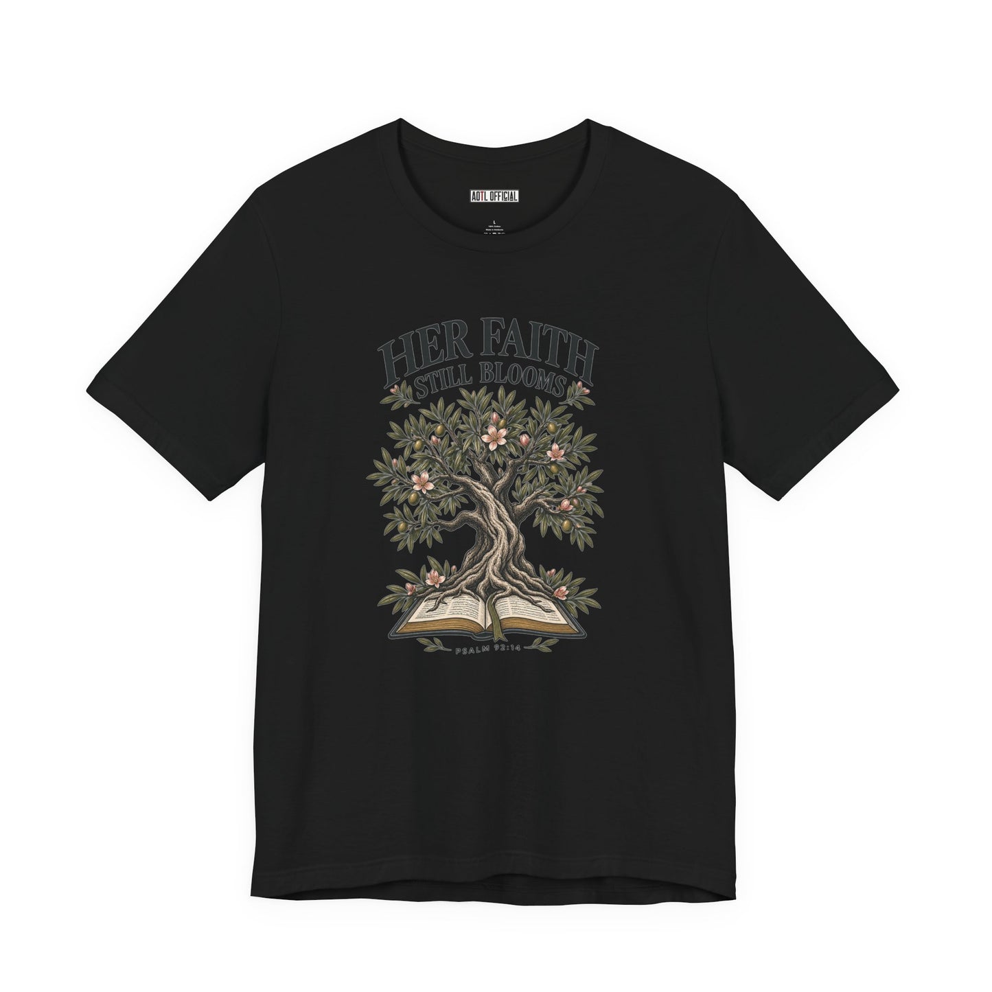 Her Faith Still Blooms Christian T-shirt