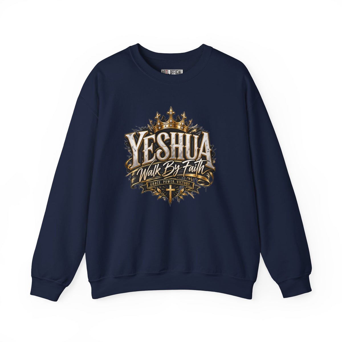 Yeshua – Walk By Faith Christian Sweatshirt