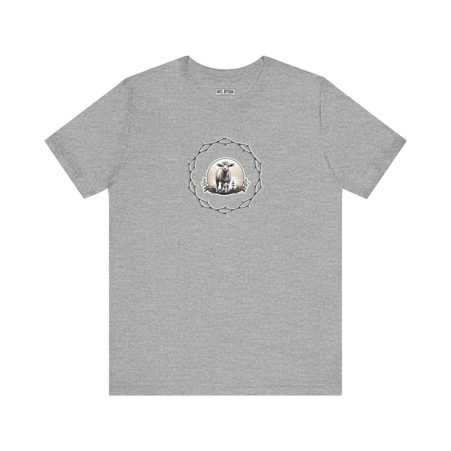 Circle of Thorns & Sacrificial Lamb Unisex  Short Sleeve Tee