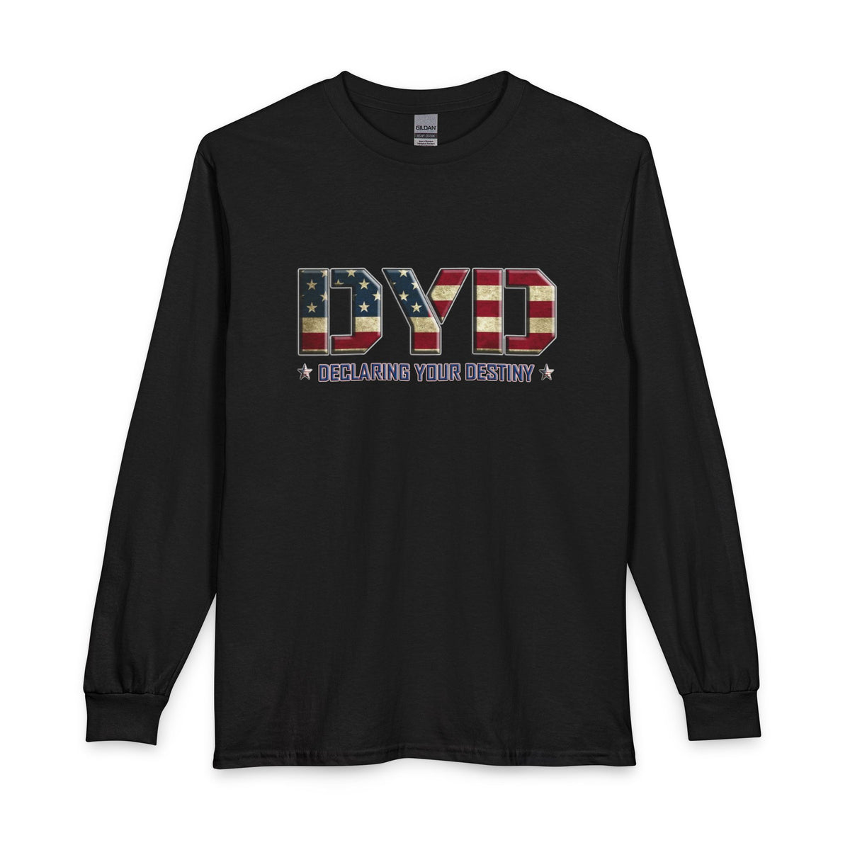 Declaring Your Destiny USA logo Christian Long Sleeve Shirt