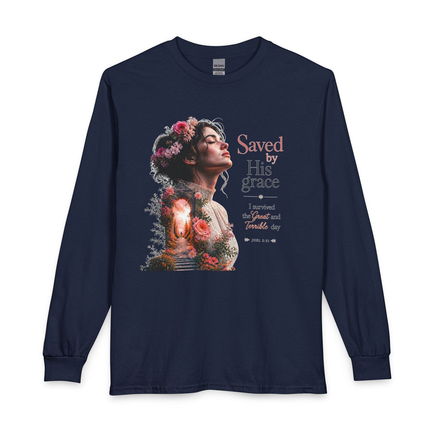 Pathway of Grace – I Survived the Great and Terrible Day (Joel 2:31) Christian Long Sleeve Shirt