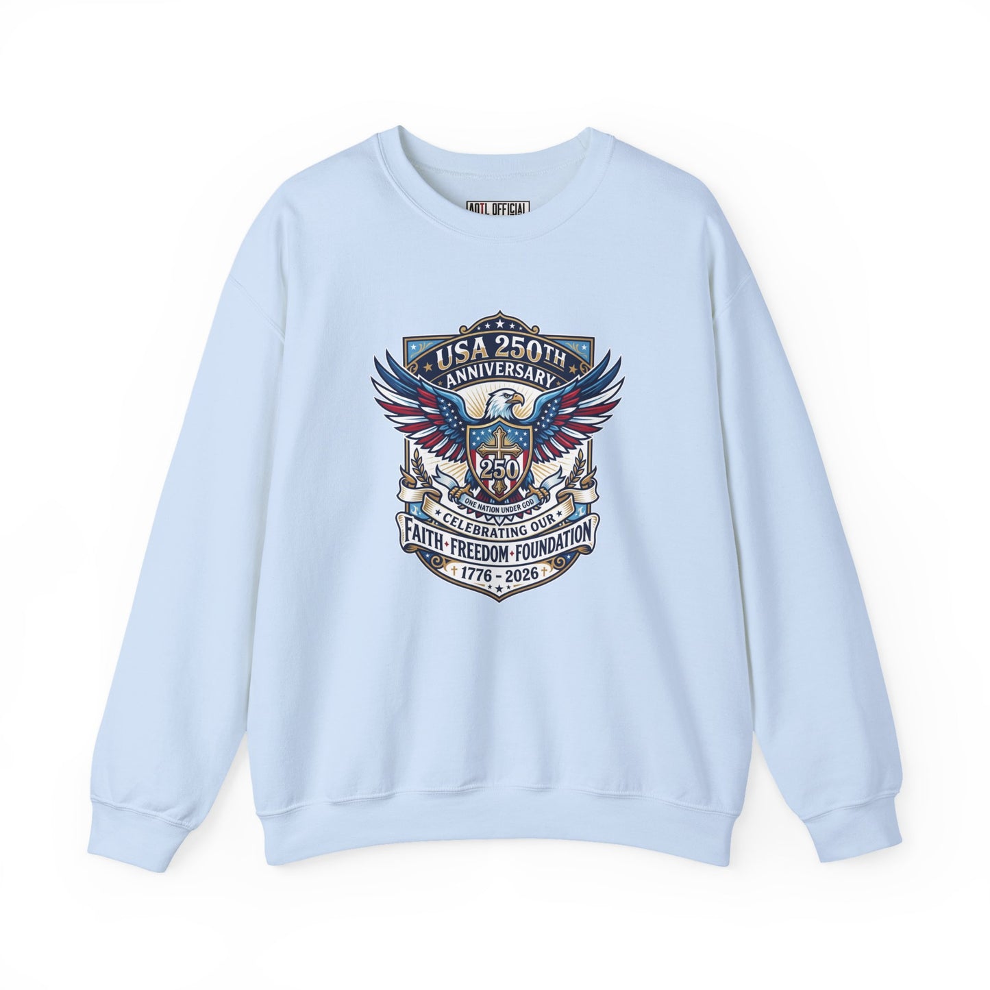 250 Years One nation Under God  Unisex Heavy Blend™ Crewneck Sweatshirt